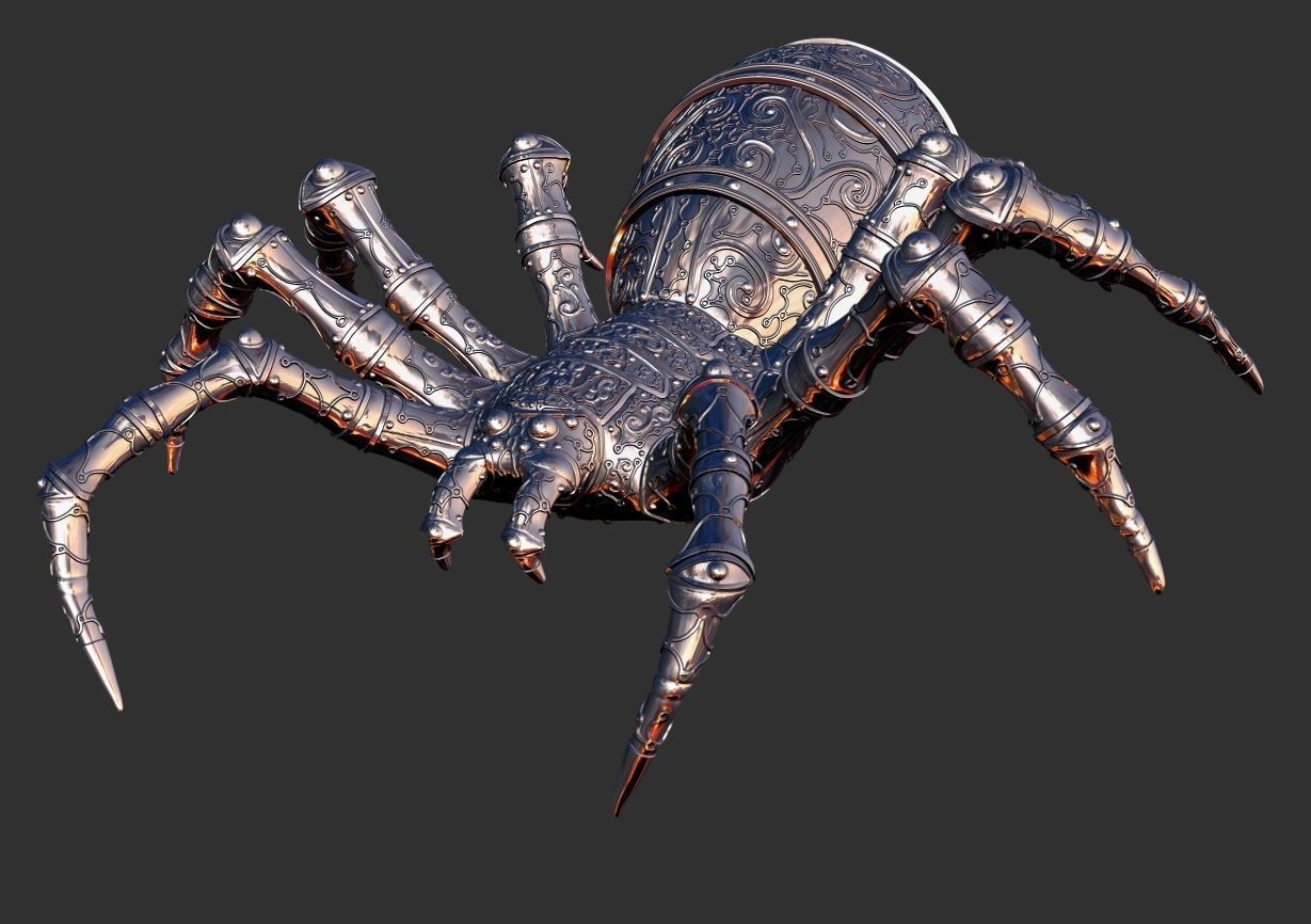 Tikarantula  spider  3D print model_17