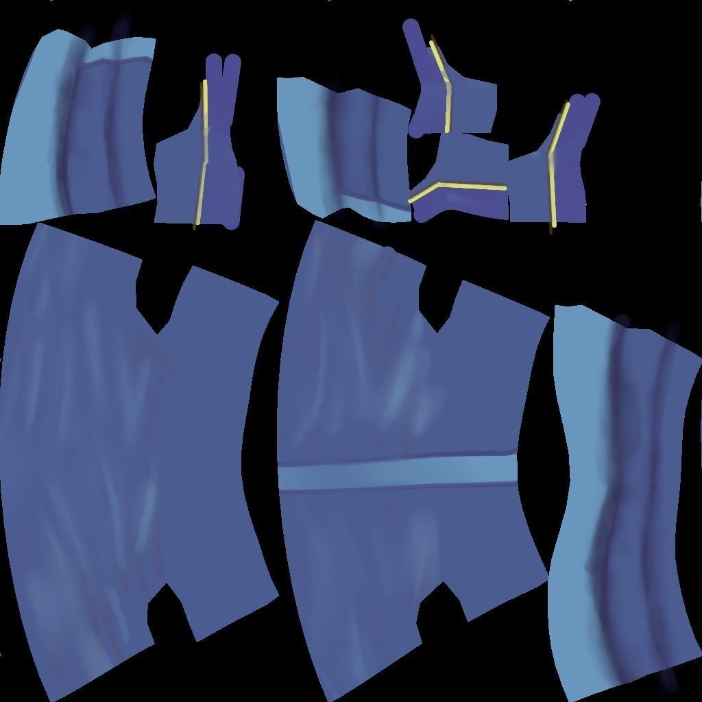 Ginger Cat with a Wizard Outfit Low-poly 3D model_7