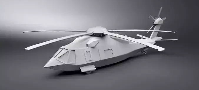 Uh60x Stealthhawk Scale model   3D print model