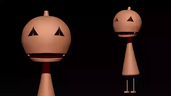 Halloween pumpkin head  3D print model