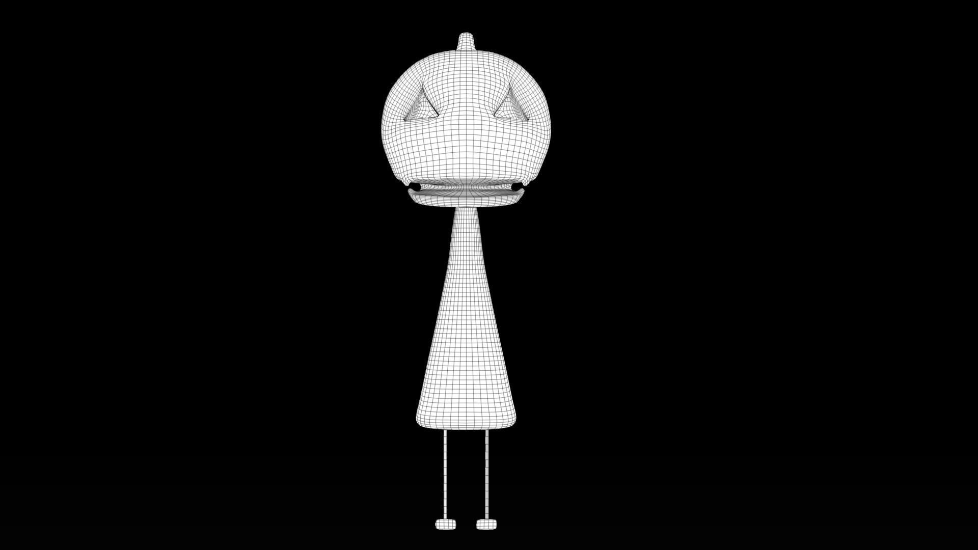 Halloween pumpkin head  3D print model_7