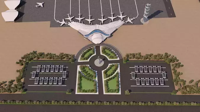 0025 - Architecture Airport - 2021 - 07 3D model