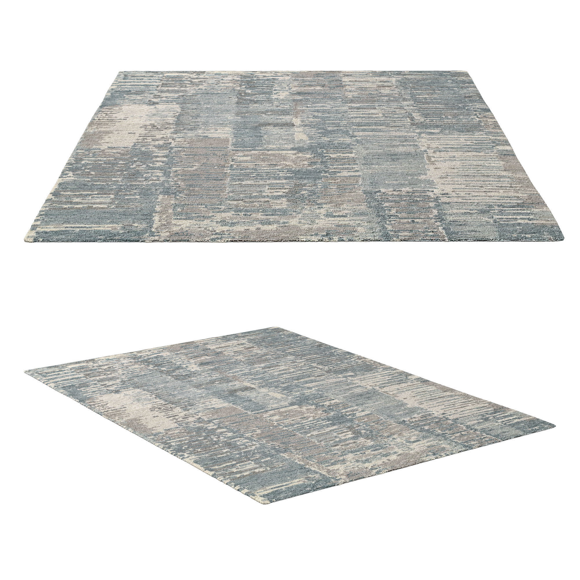 JANA HAND-KNOTTED WOOL RUG B 3D model_6