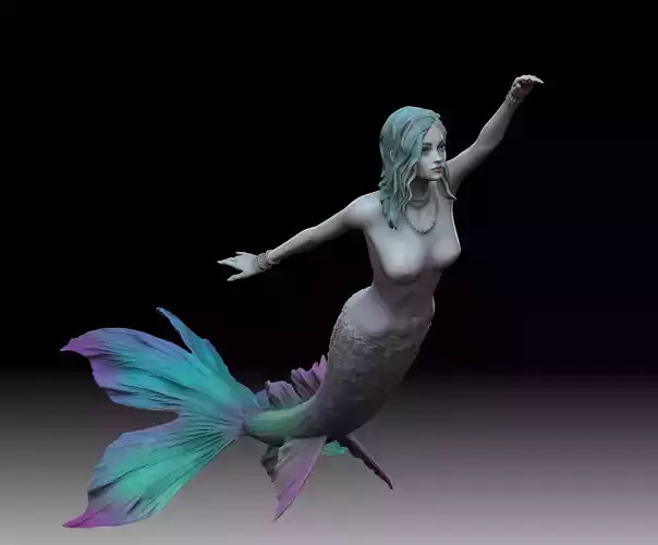 Mermaid several poses and shapes