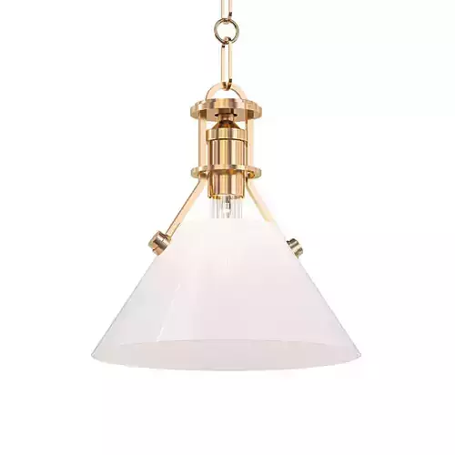 Hudson brass and pendant light