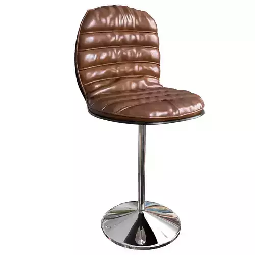 chair 5 leather bar stool with chrome base