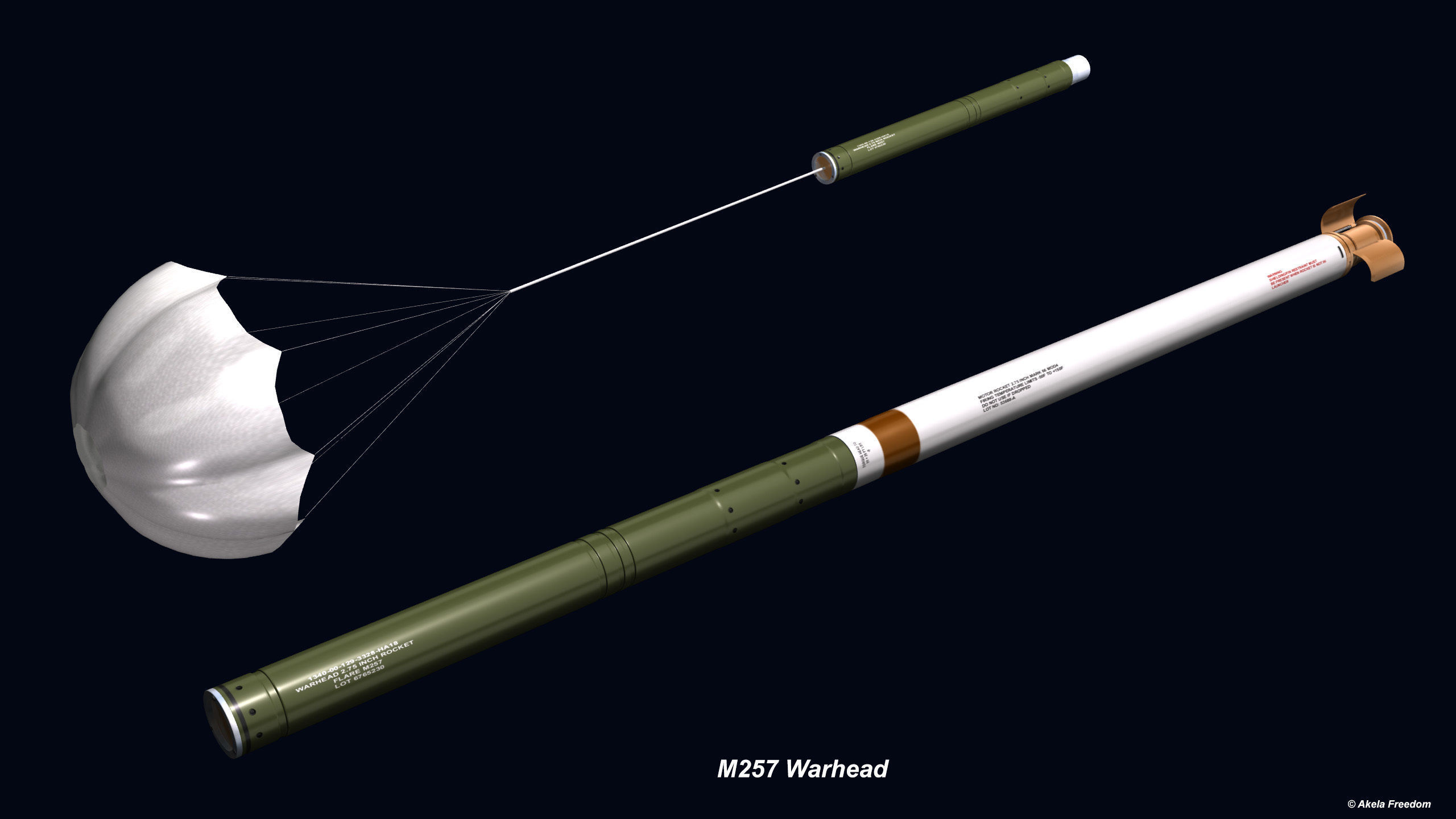 Hydra 70 Rocket v2 3D model_8