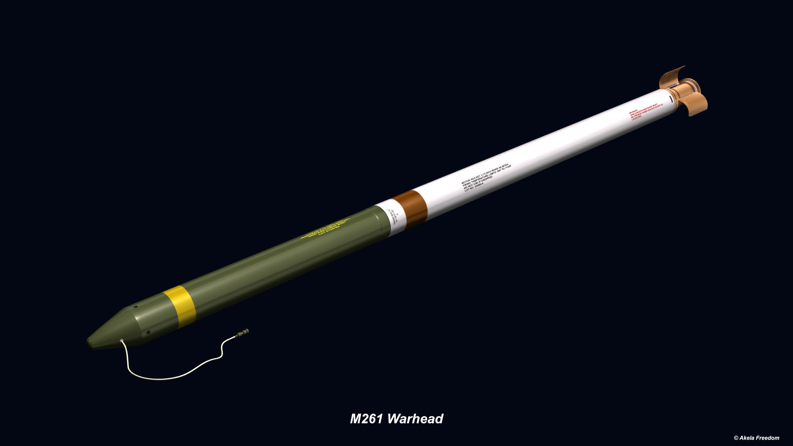 Hydra 70 Rocket v2 3D model_10