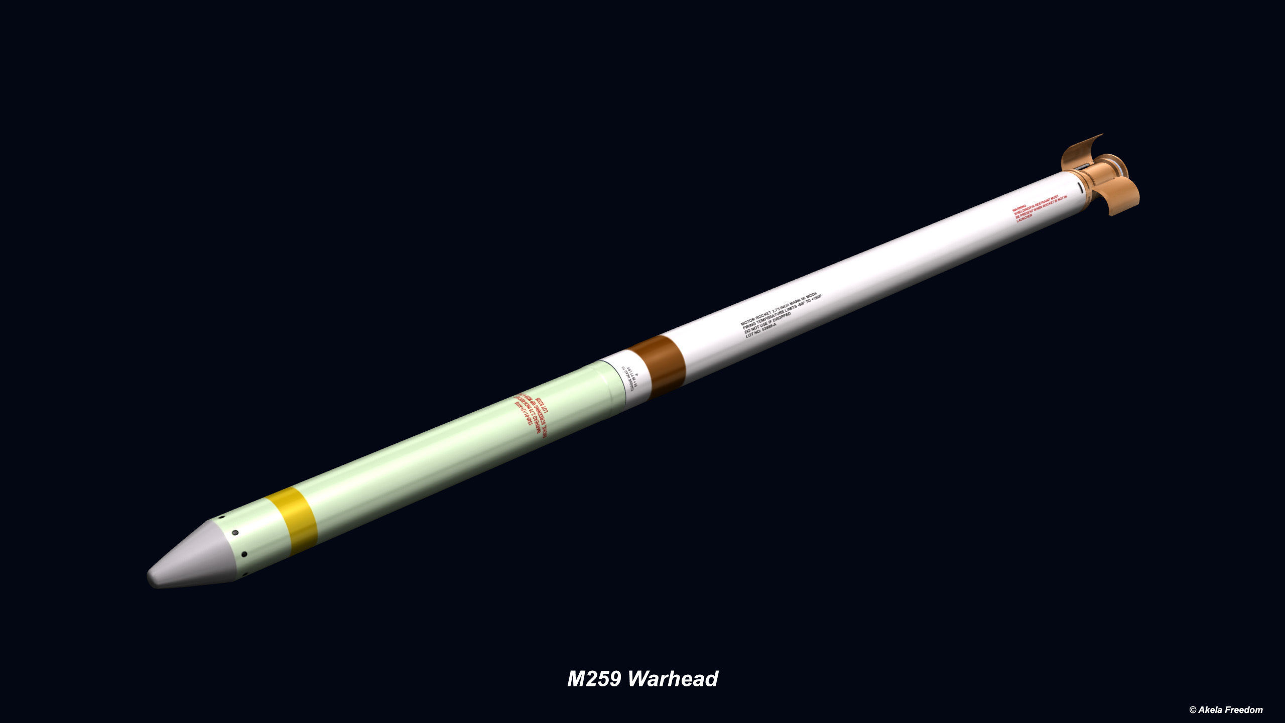 Hydra 70 Rocket v2 3D model_9