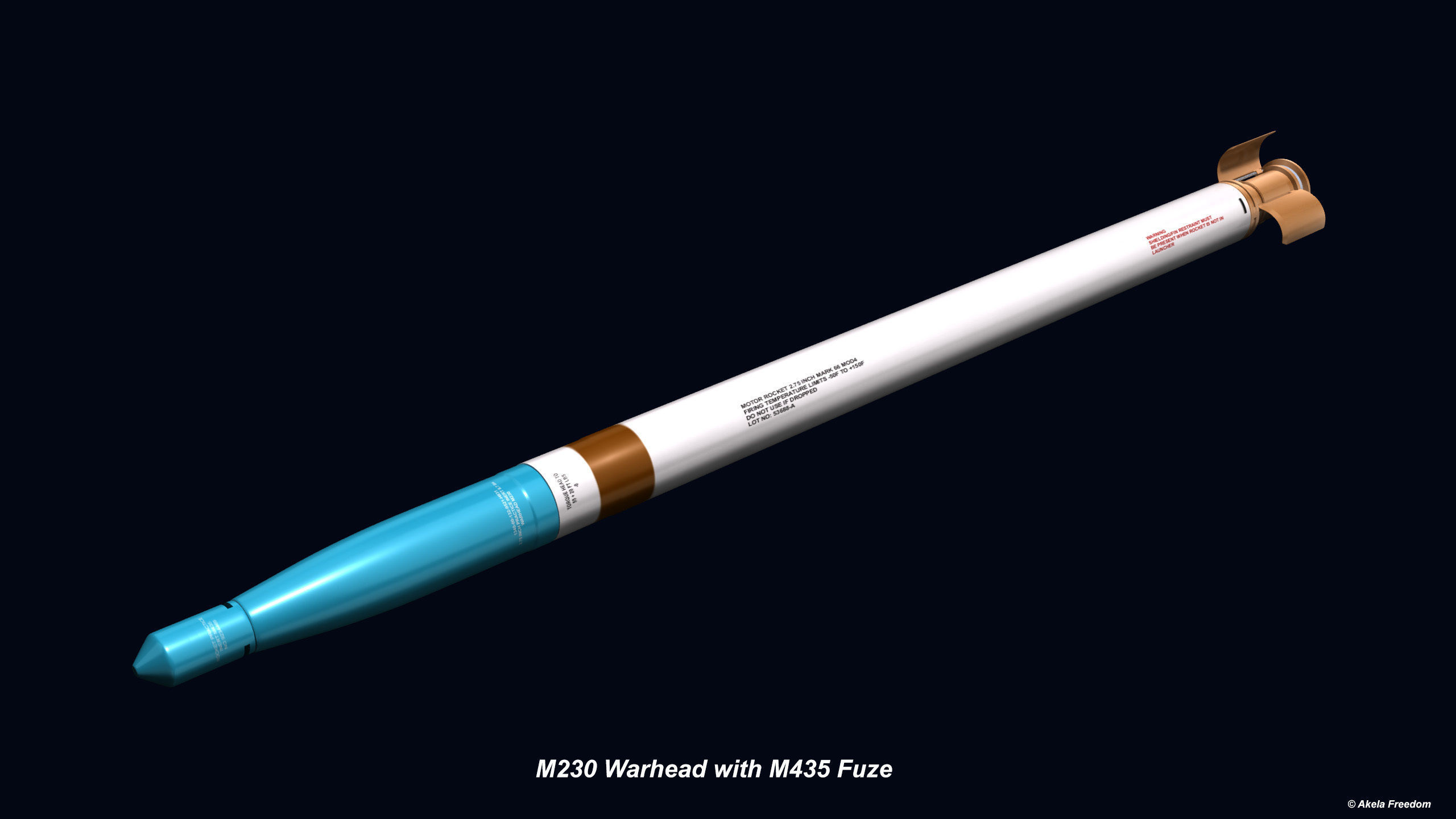 Hydra 70 Rocket v2 3D model_5