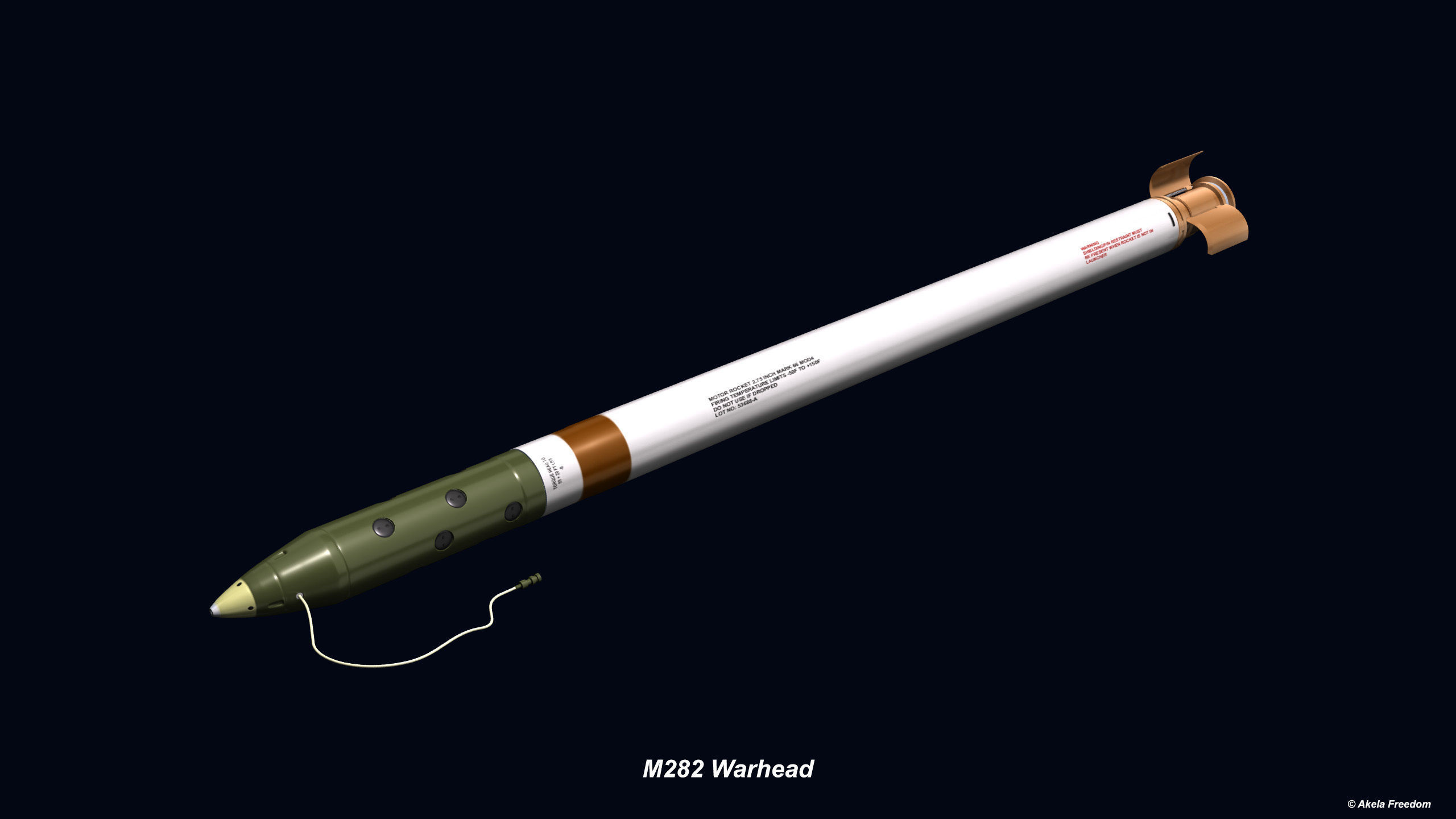 Hydra 70 Rocket v2 3D model_15