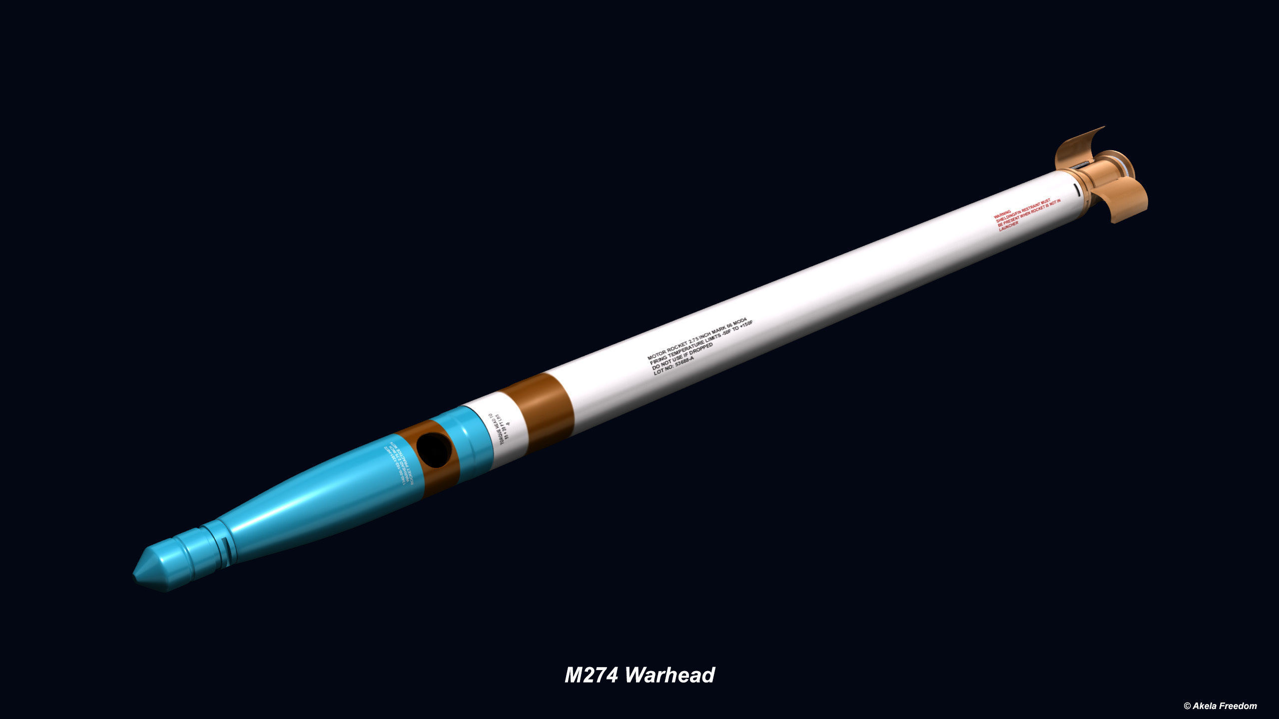 Hydra 70 Rocket v2 3D model_13