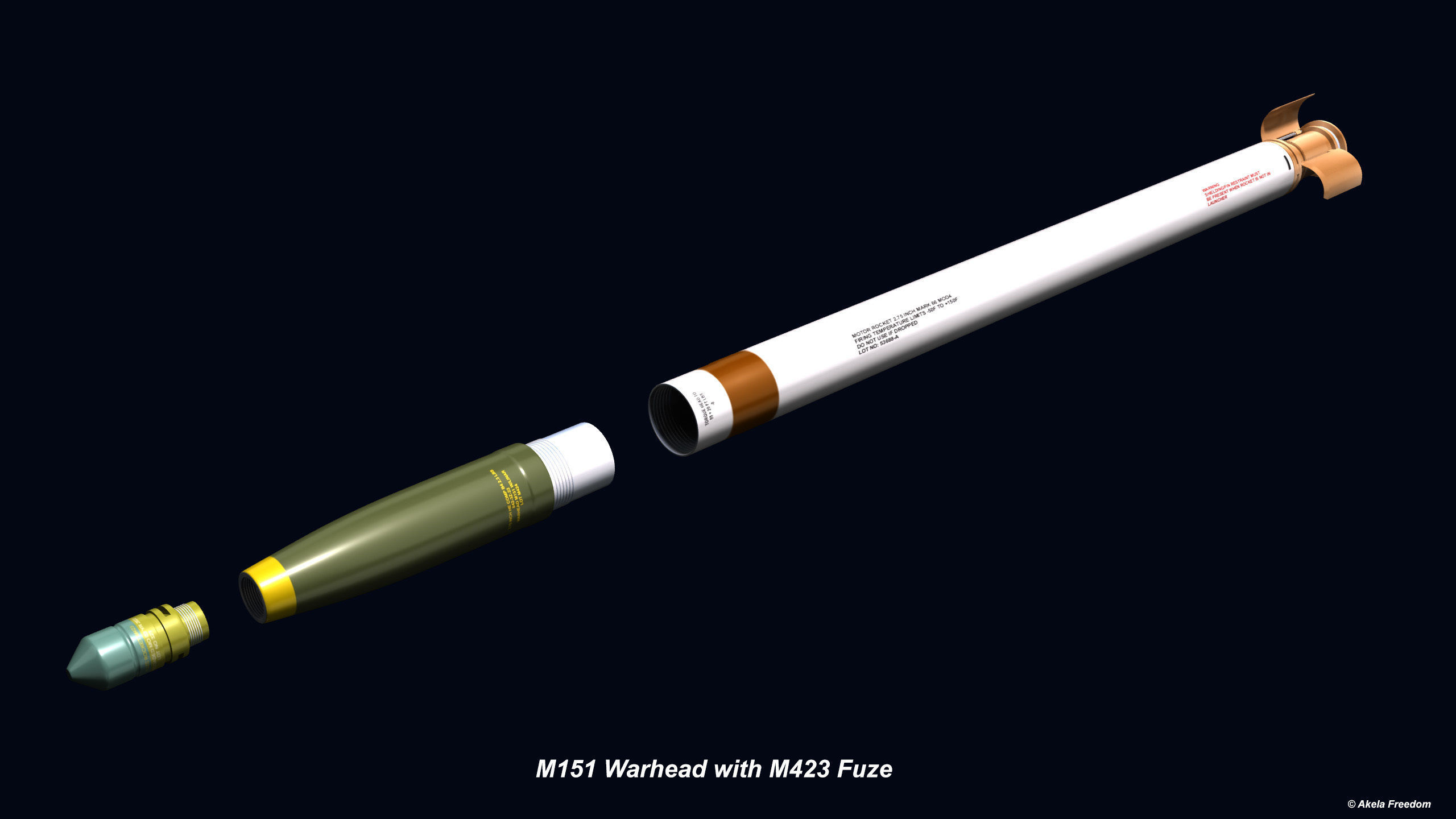 Hydra 70 Rocket v2 3D model_2