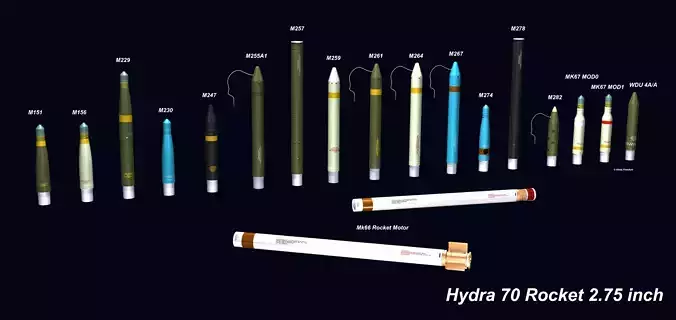 Hydra 70 Rocket v2 3D model