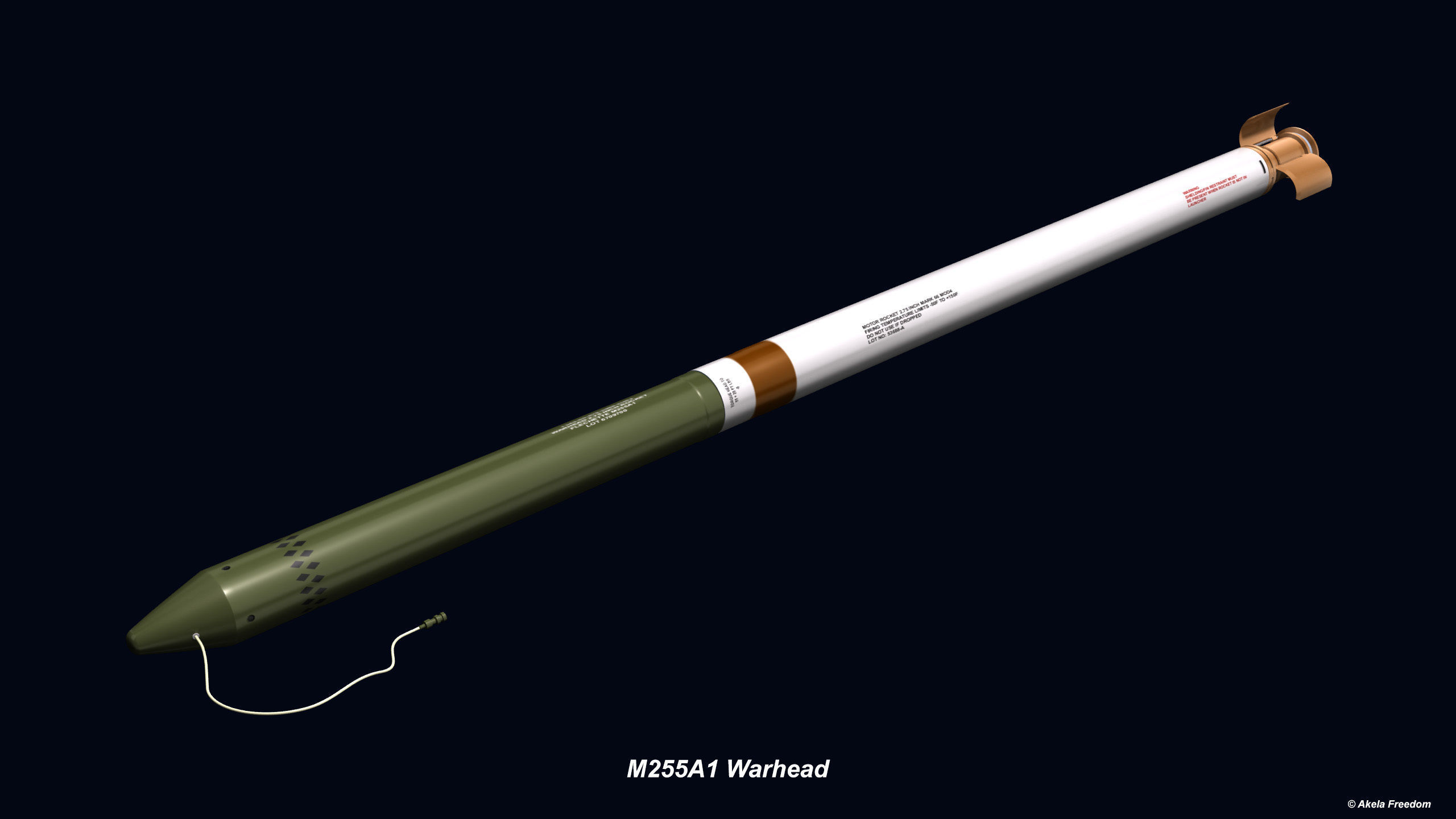 Hydra 70 Rocket v2 3D model_7