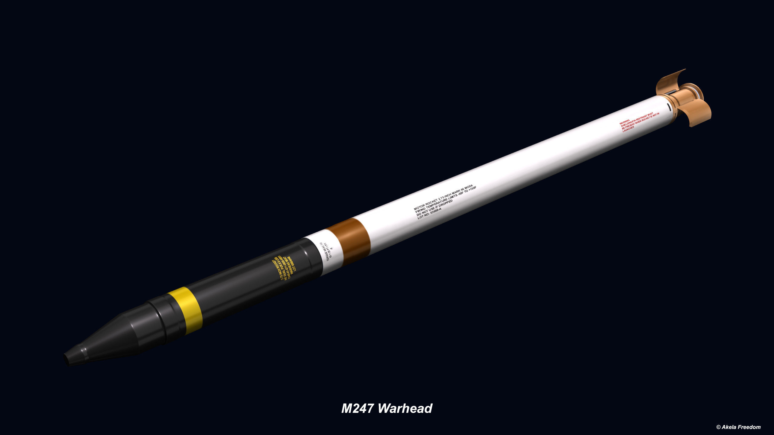 Hydra 70 Rocket v2 3D model_6
