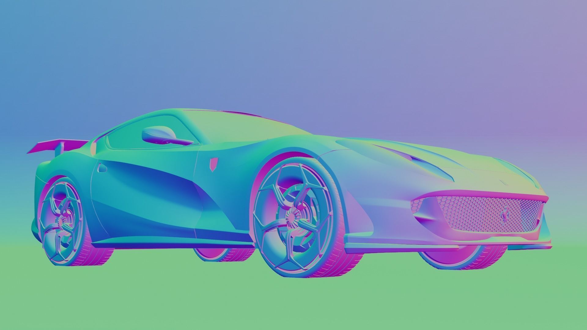 Ferrari 812 Superfast Customised  3D model_13