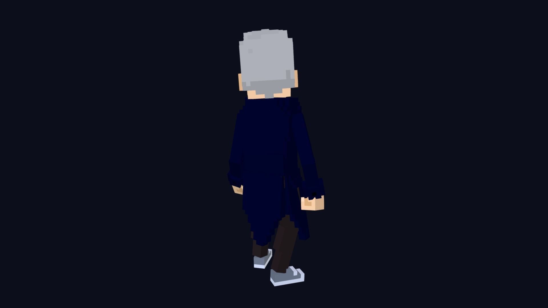 ShadowHunter Character - 3D Voxel Model Low-poly 3D model_3