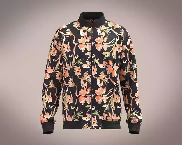 Mens Printes Bomber Jacket 