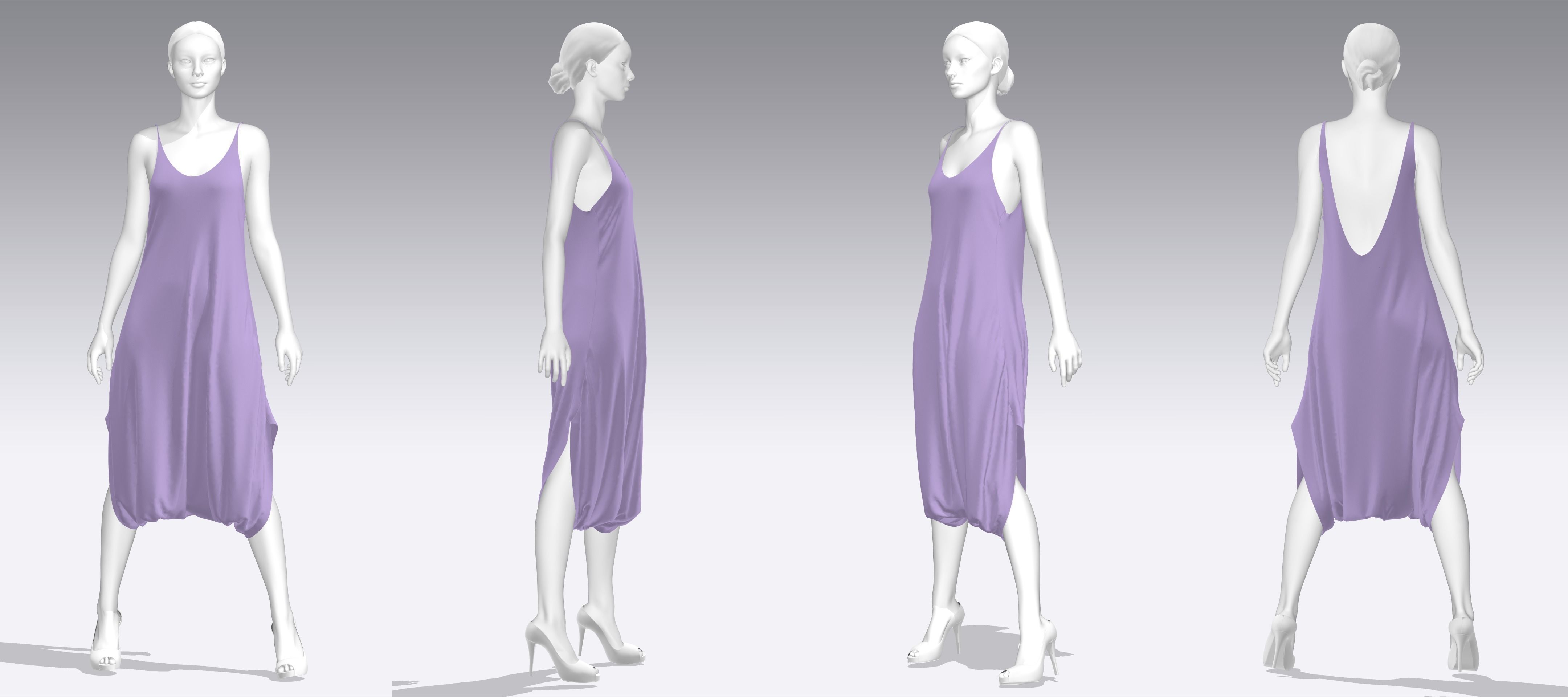 Dress Outfits MD CLO 3D zprj project files 3D model 3D Model Collection_29