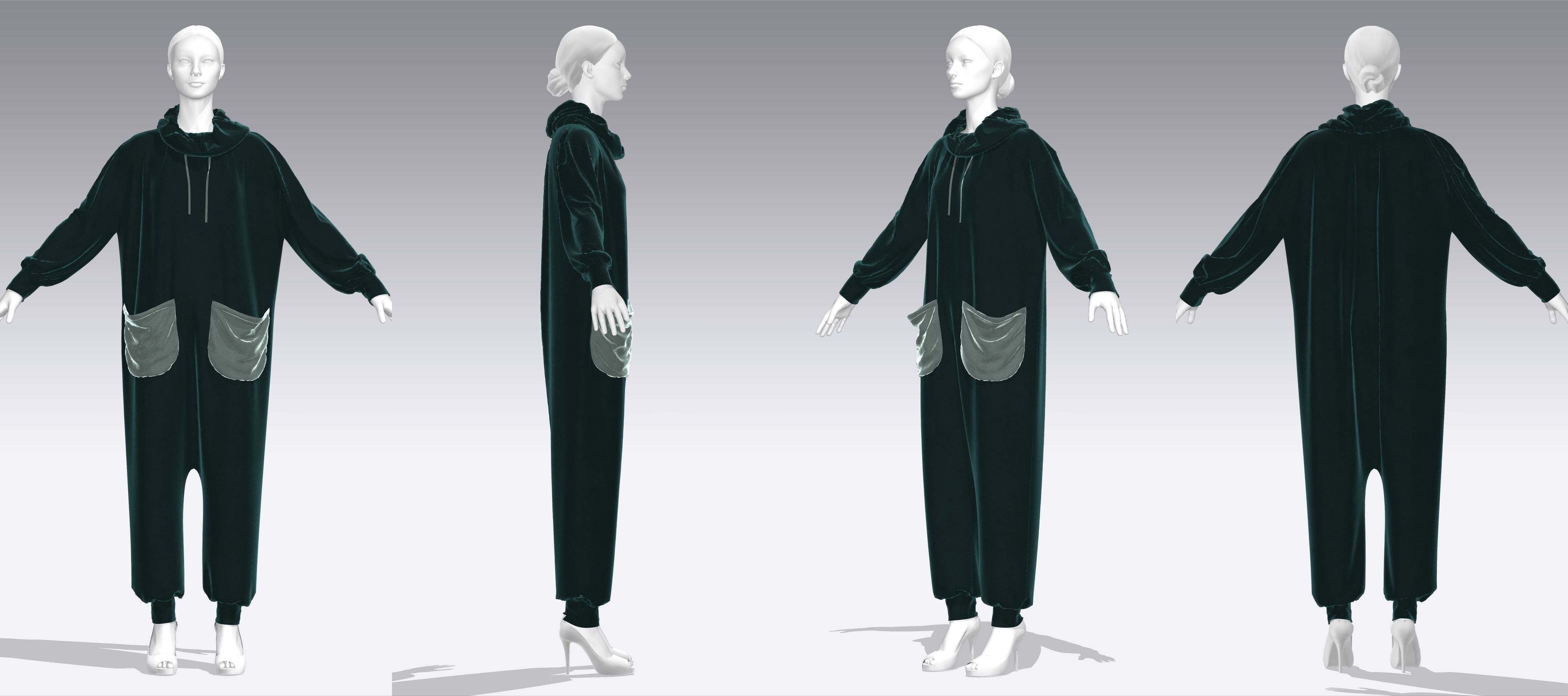 Dress Outfits MD CLO 3D zprj project files 3D model 3D Model Collection_37