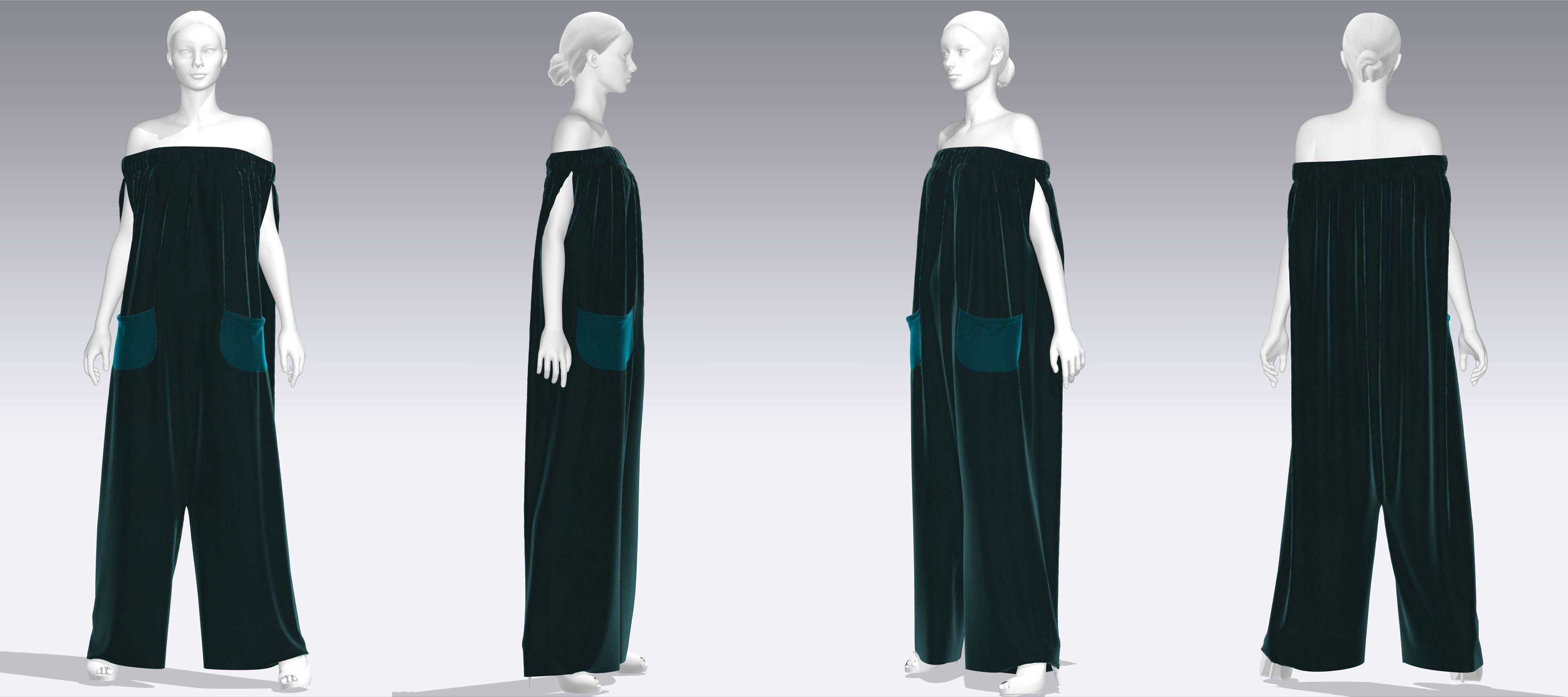 Dress Outfits MD CLO 3D zprj project files 3D model 3D Model Collection_43