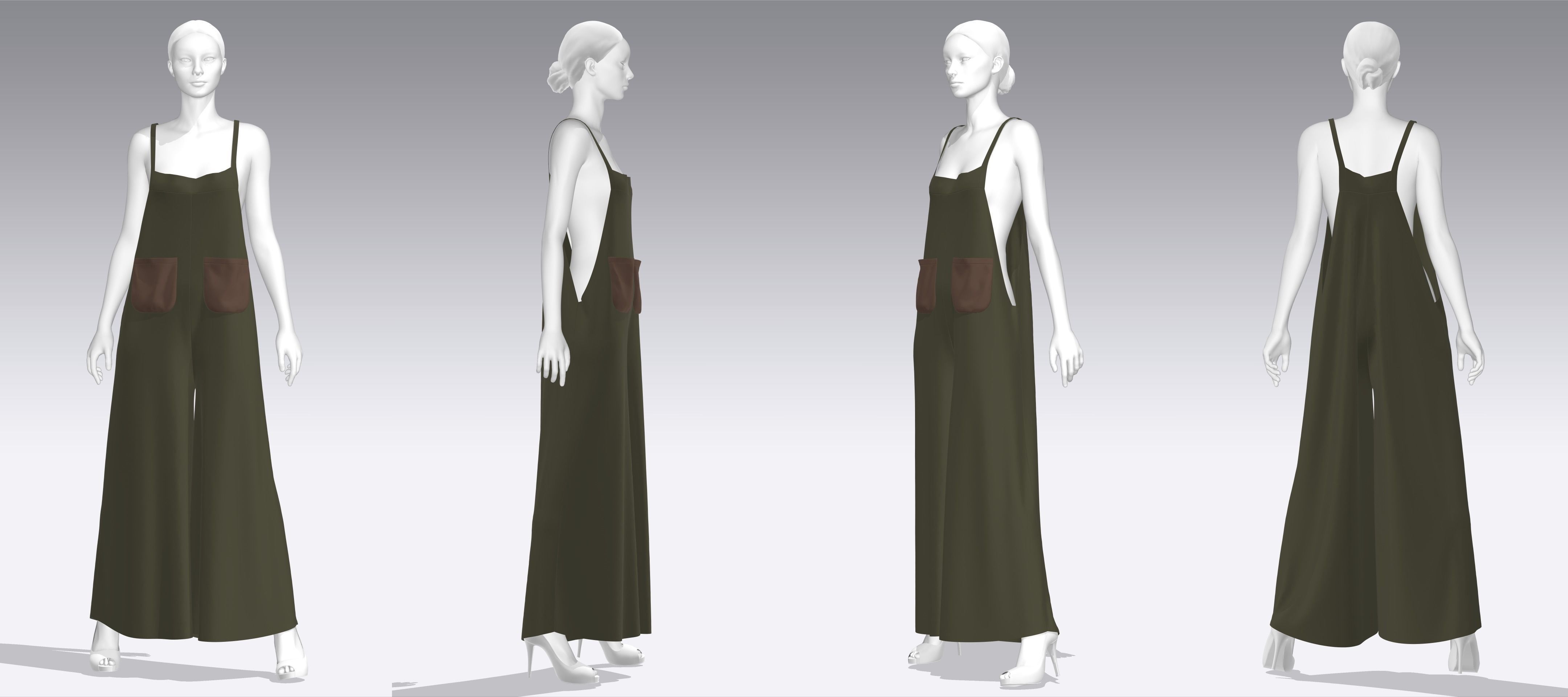 Dress Outfits MD CLO 3D zprj project files 3D model 3D Model Collection_27