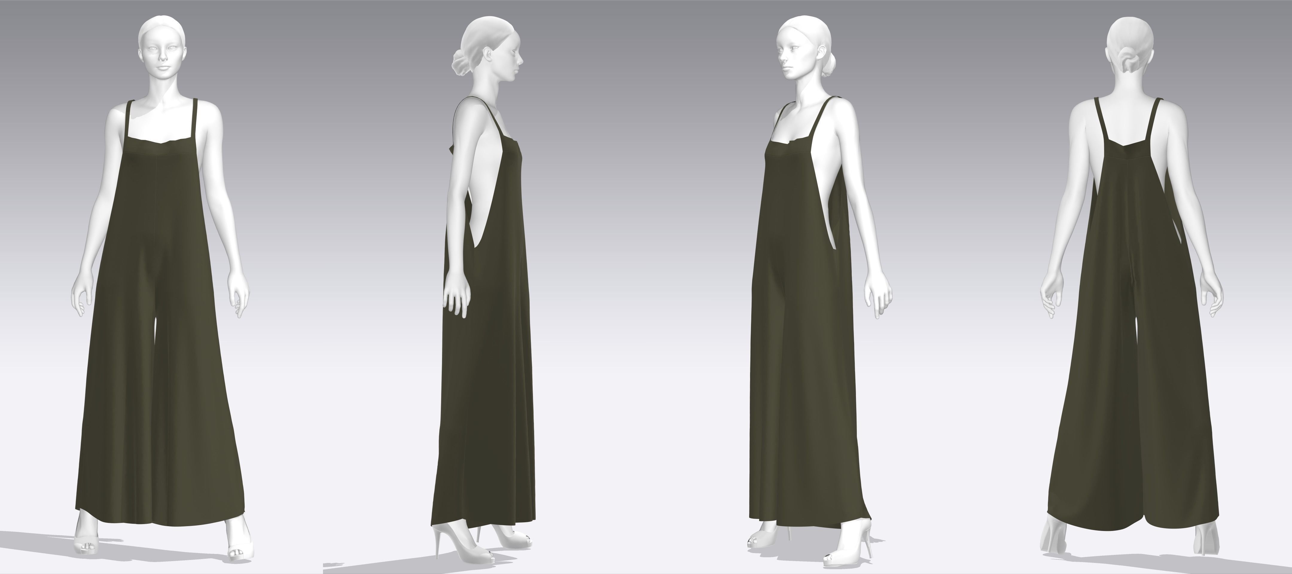 Dress Outfits MD CLO 3D zprj project files 3D model 3D Model Collection_28