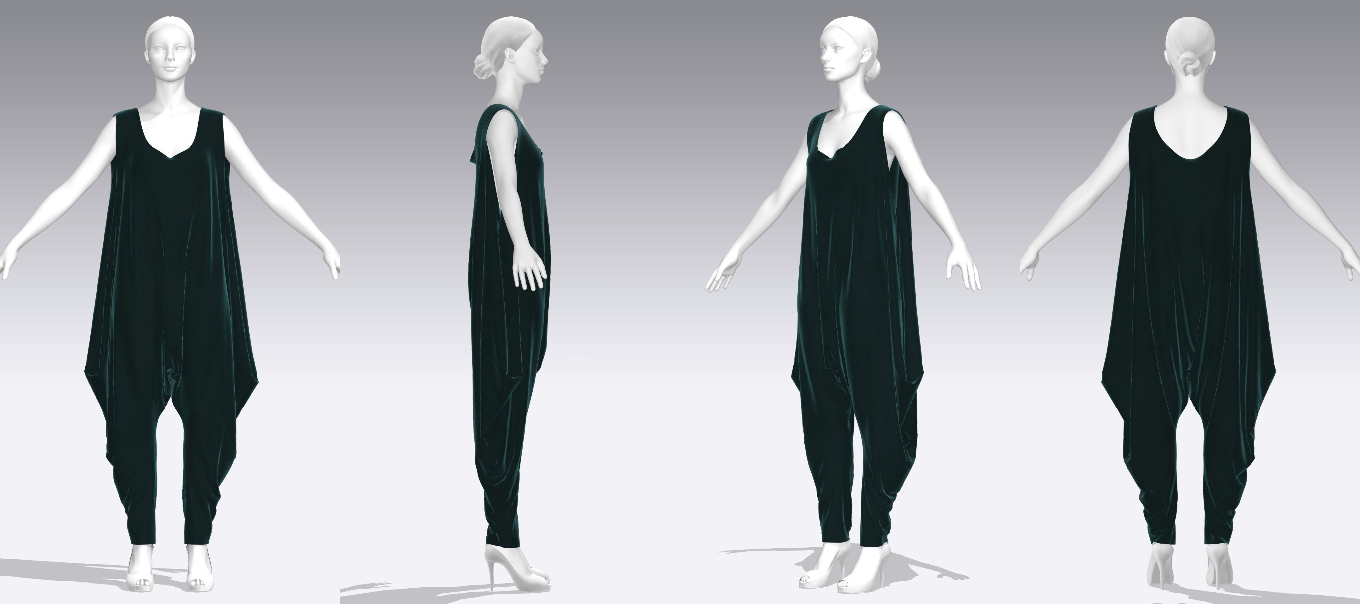 Dress Outfits MD CLO 3D zprj project files 3D model 3D Model Collection_33