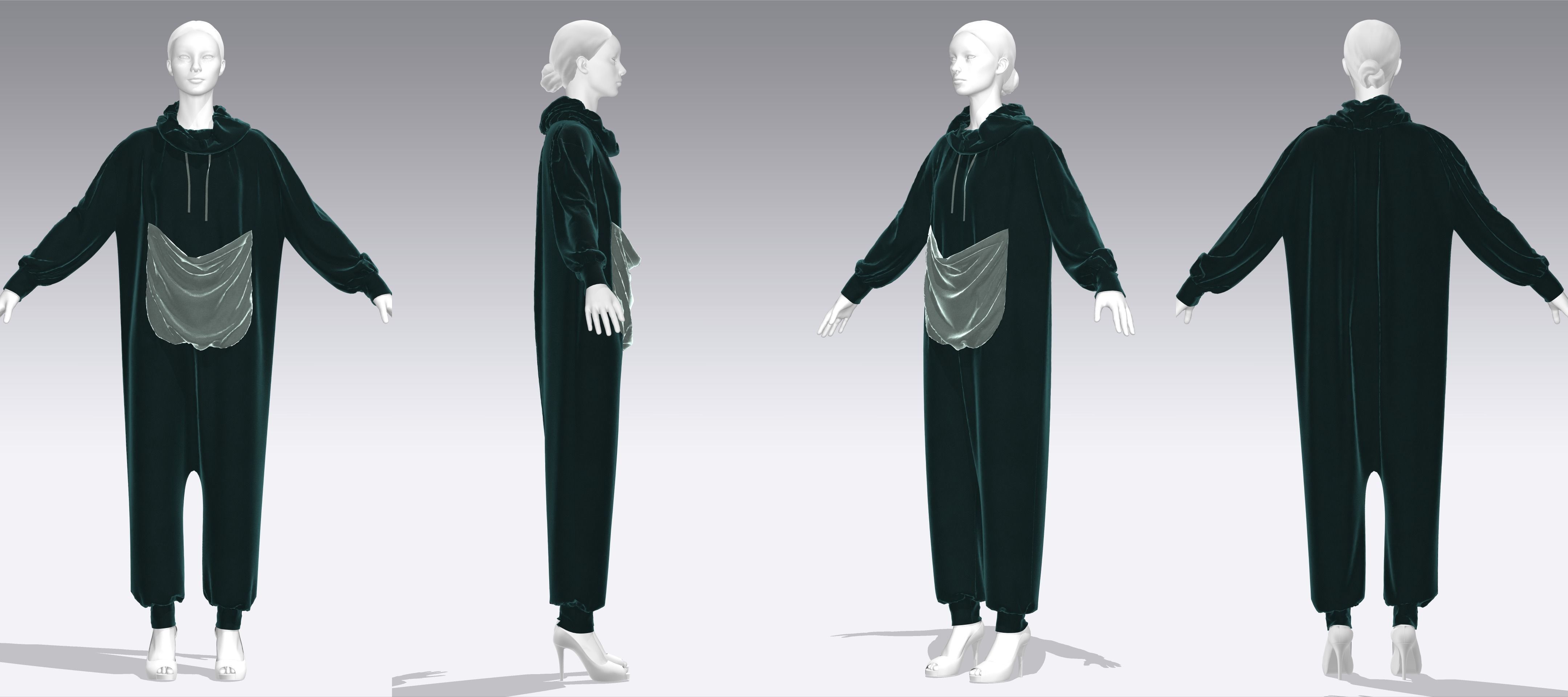 Dress Outfits MD CLO 3D zprj project files 3D model 3D Model Collection_41