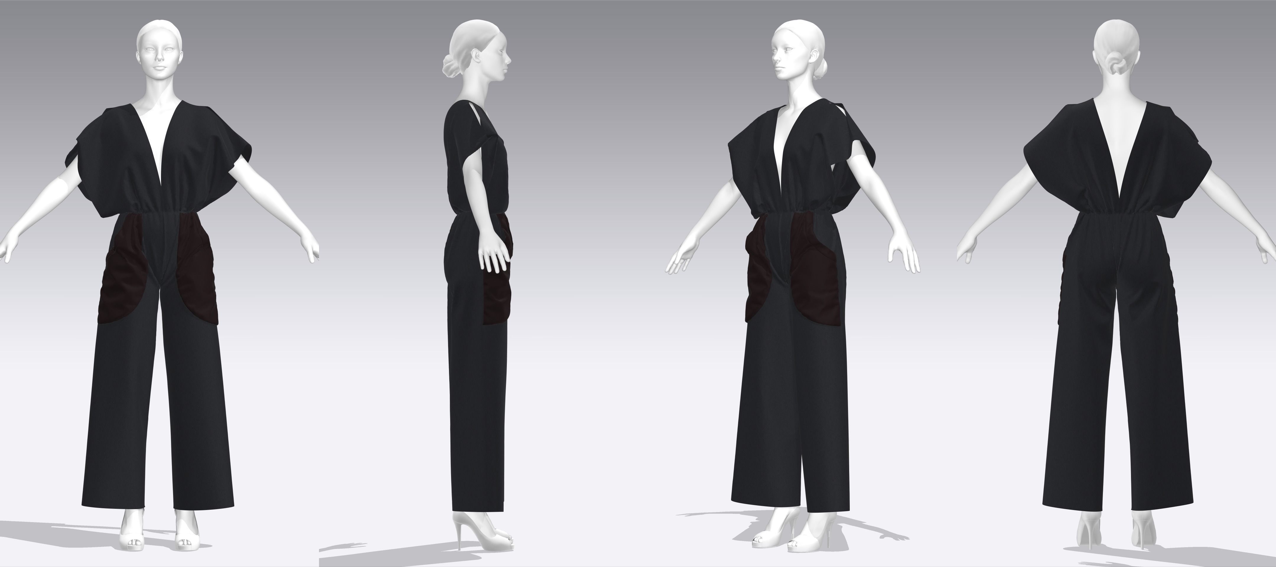Dress Outfits MD CLO 3D zprj project files 3D model 3D Model Collection_40