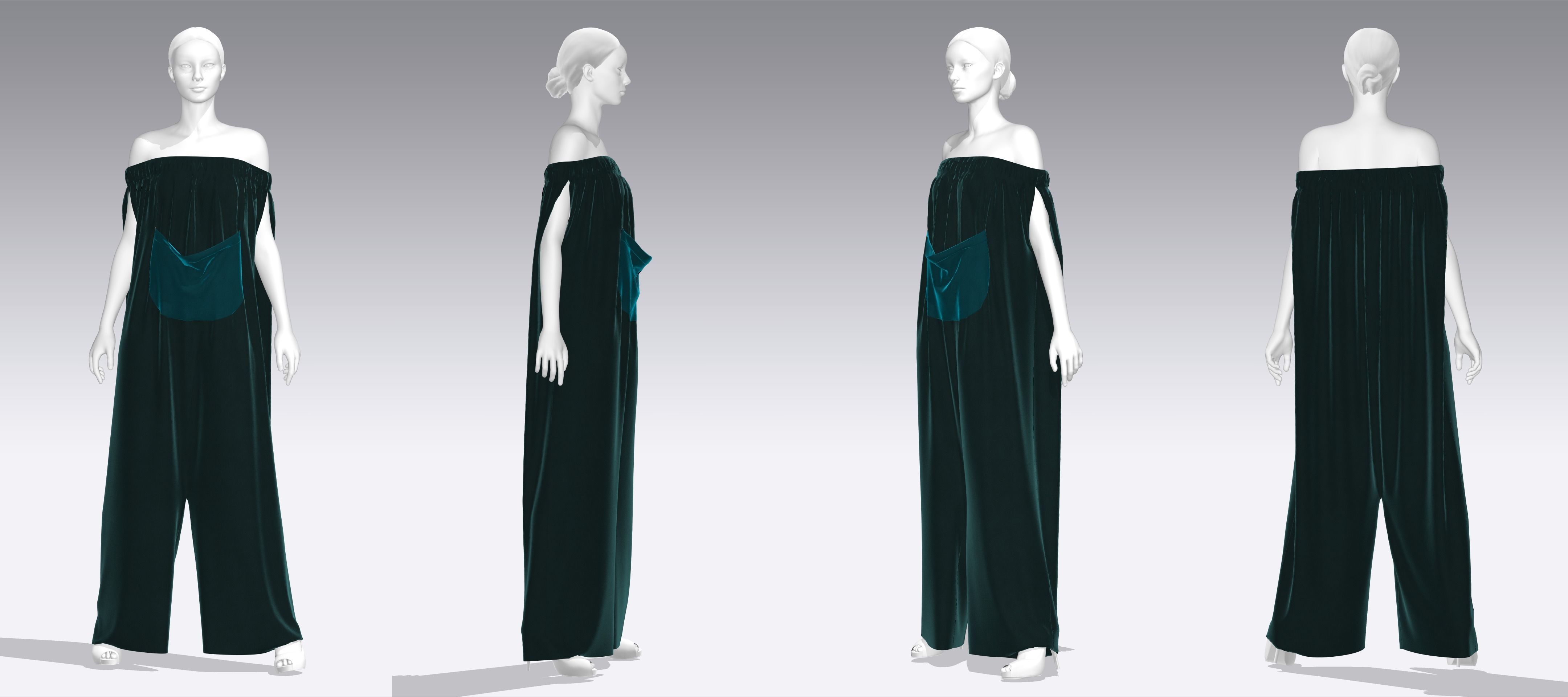Dress Outfits MD CLO 3D zprj project files 3D model 3D Model Collection_42