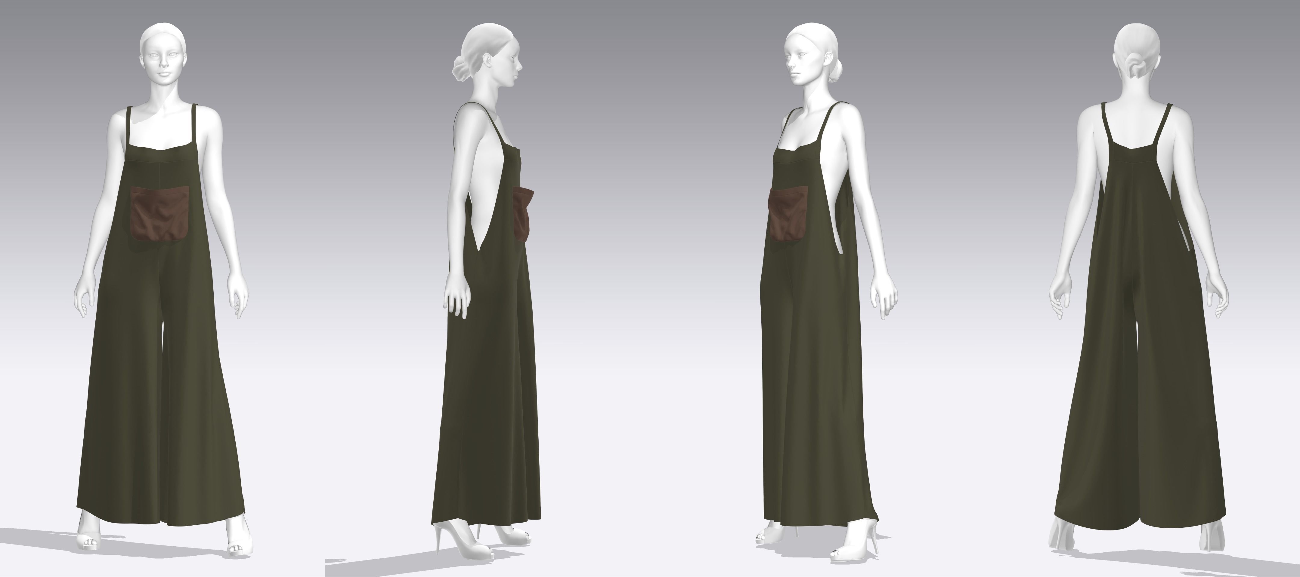 Dress Outfits MD CLO 3D zprj project files 3D model 3D Model Collection_26
