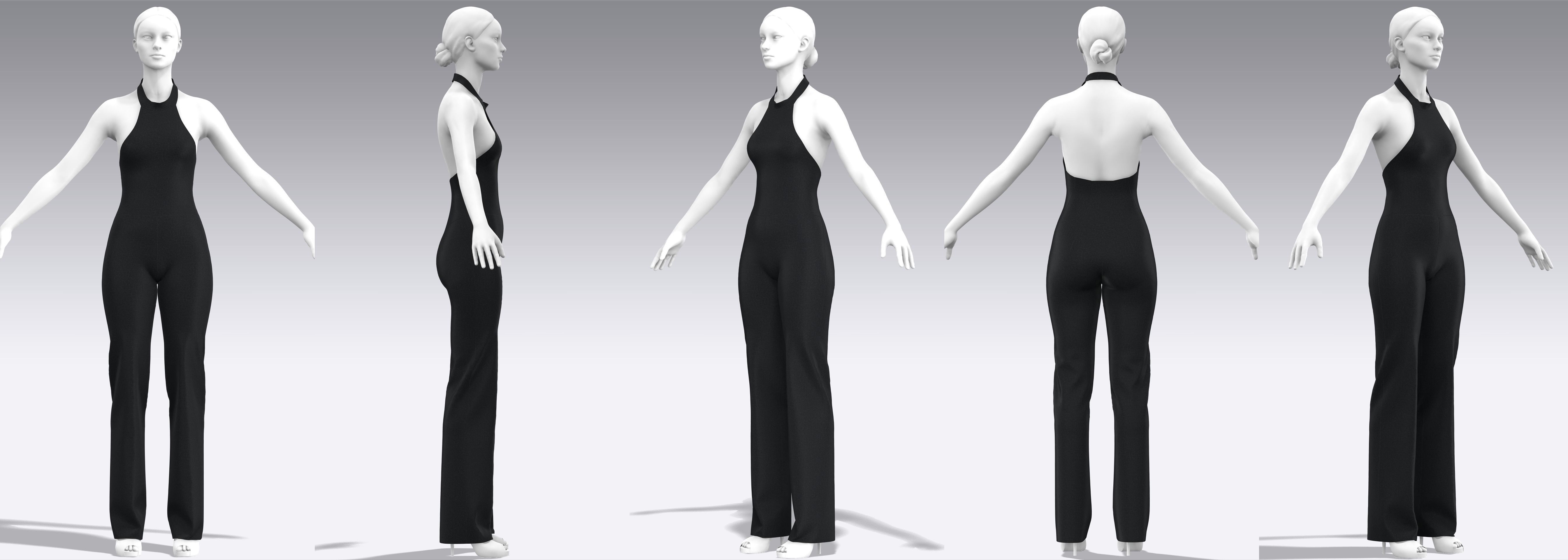 Dress Outfits MD CLO 3D zprj project files 3D model 3D Model Collection_44