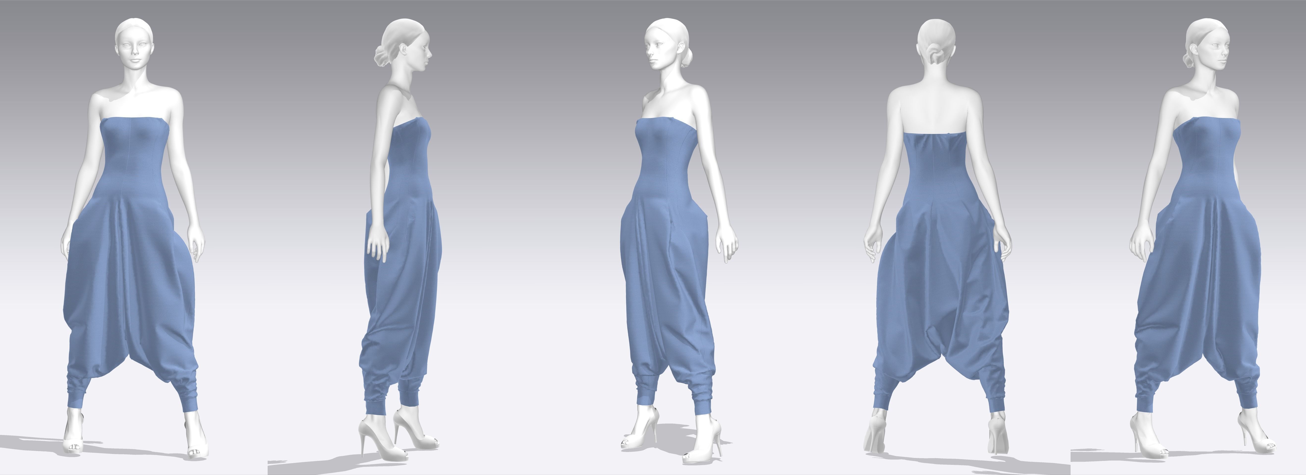 Dress Outfits MD CLO 3D zprj project files 3D model 3D Model Collection_45