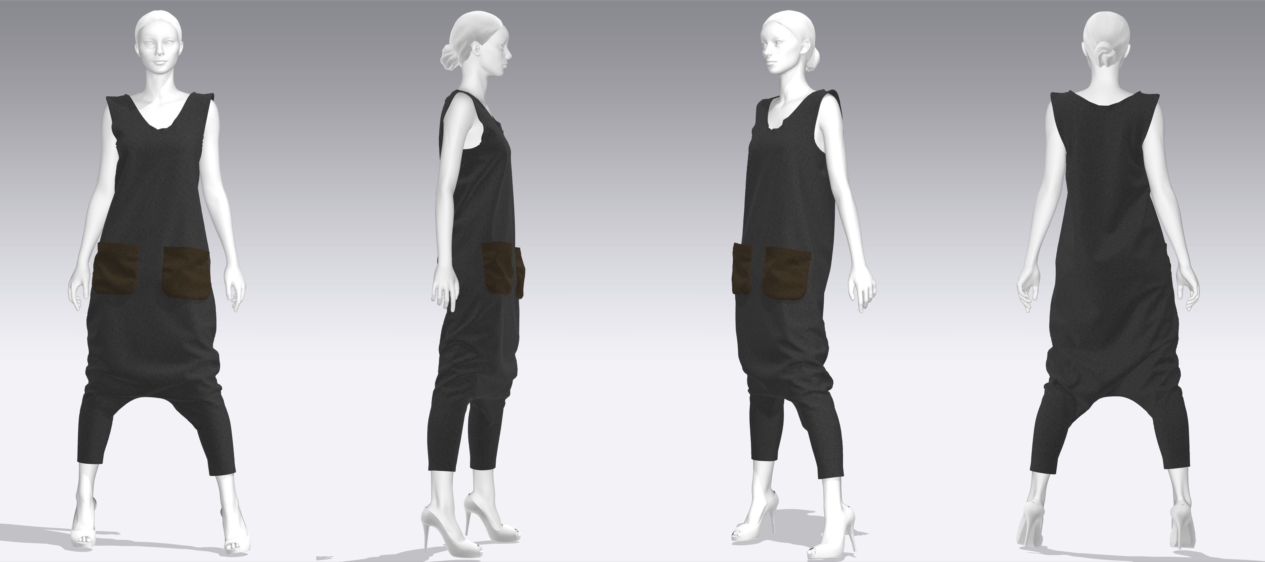 Dress Outfits MD CLO 3D zprj project files 3D model 3D Model Collection_25