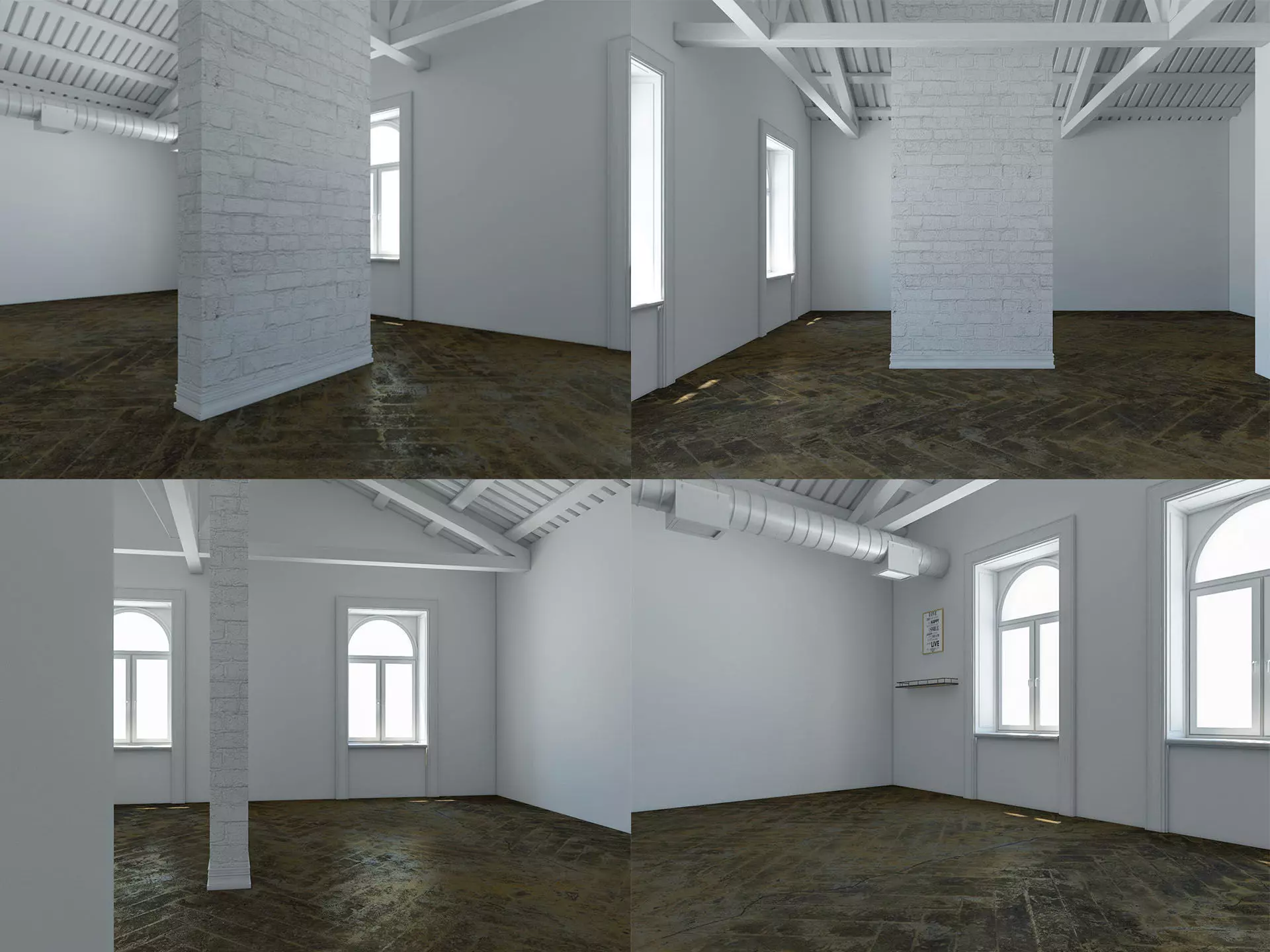 Scandinavian Loft interior Free 3D model