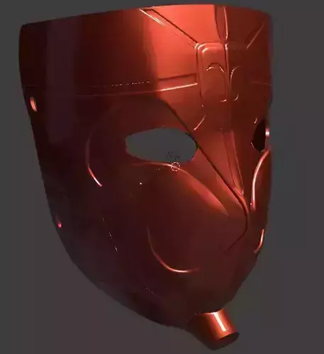 black goku face mask 3D print model