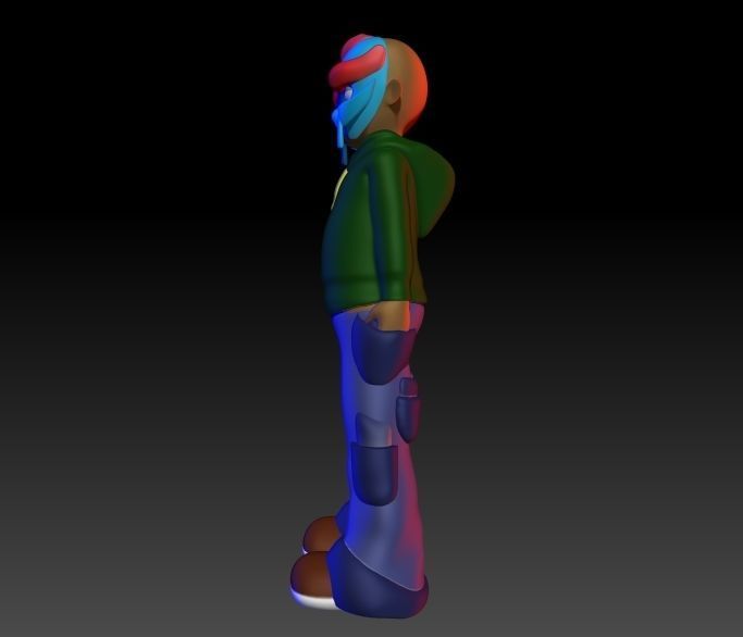 cartoon figure for client hiphop 3D print model_2
