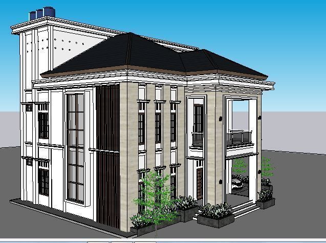tropical house concept in east aceh 3D print model 3D print model_1