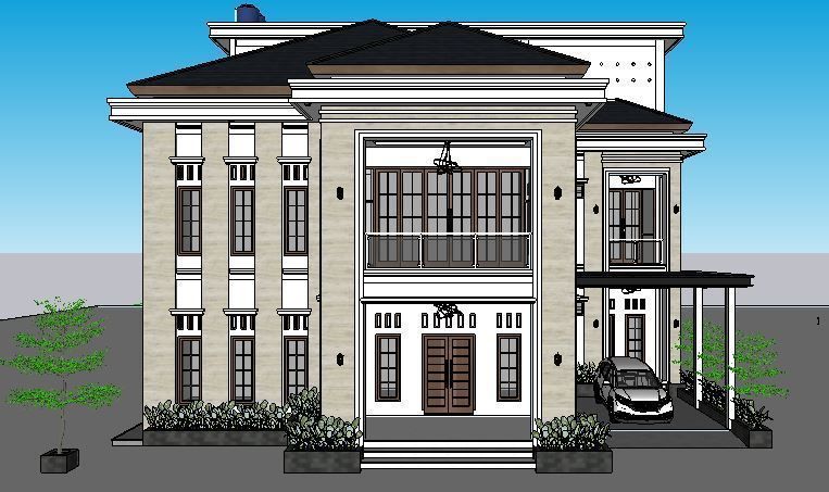 tropical house concept in east aceh 3D print model 3D print model_5