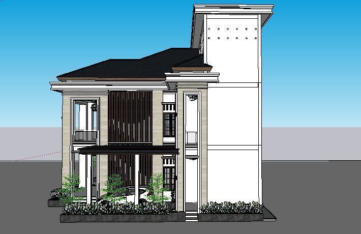 tropical house concept in east aceh 3D print model 3D print model_4