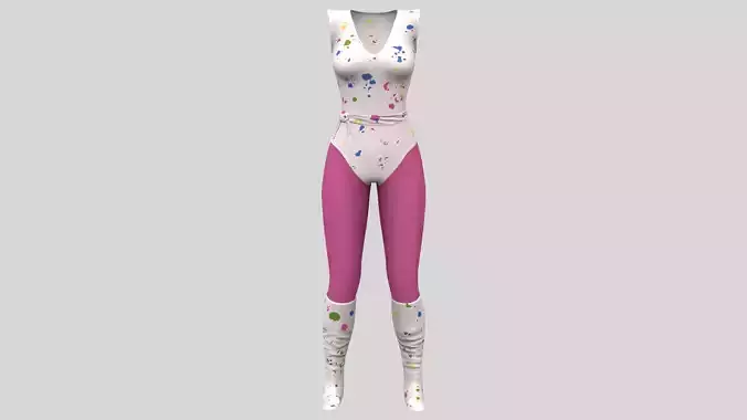 70s Aerobics Legwarmers And Leotard V1