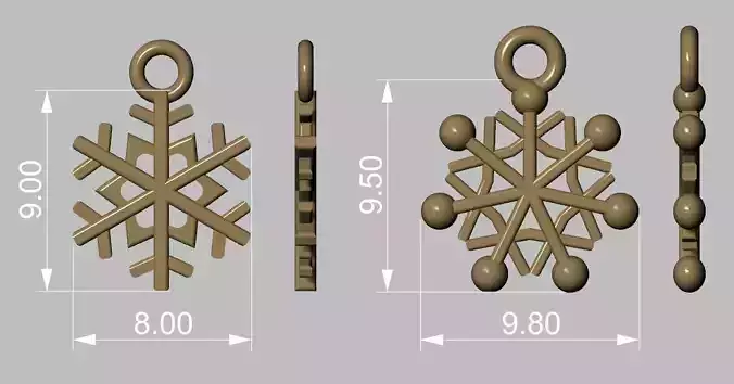 Winter Snowflake 2023 3D print model