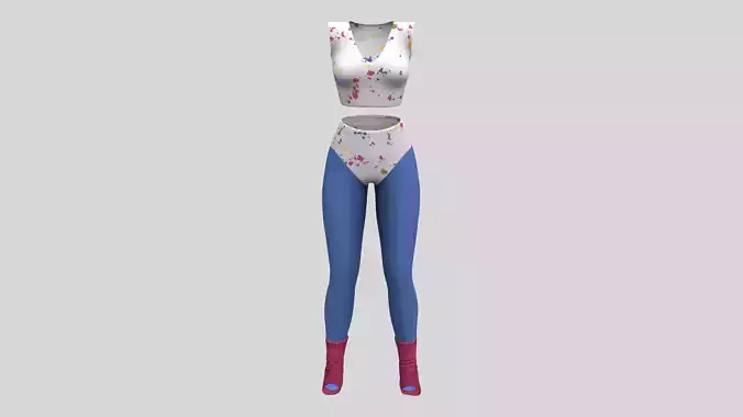 70s Aerobics Legwarmers And Leotard V2