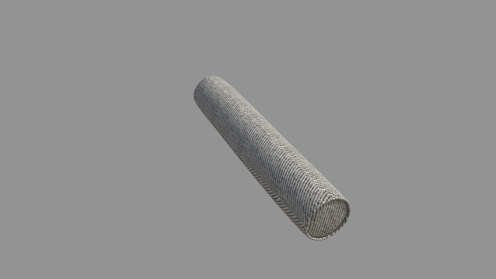 Neck Roll Pillow 3D model_1