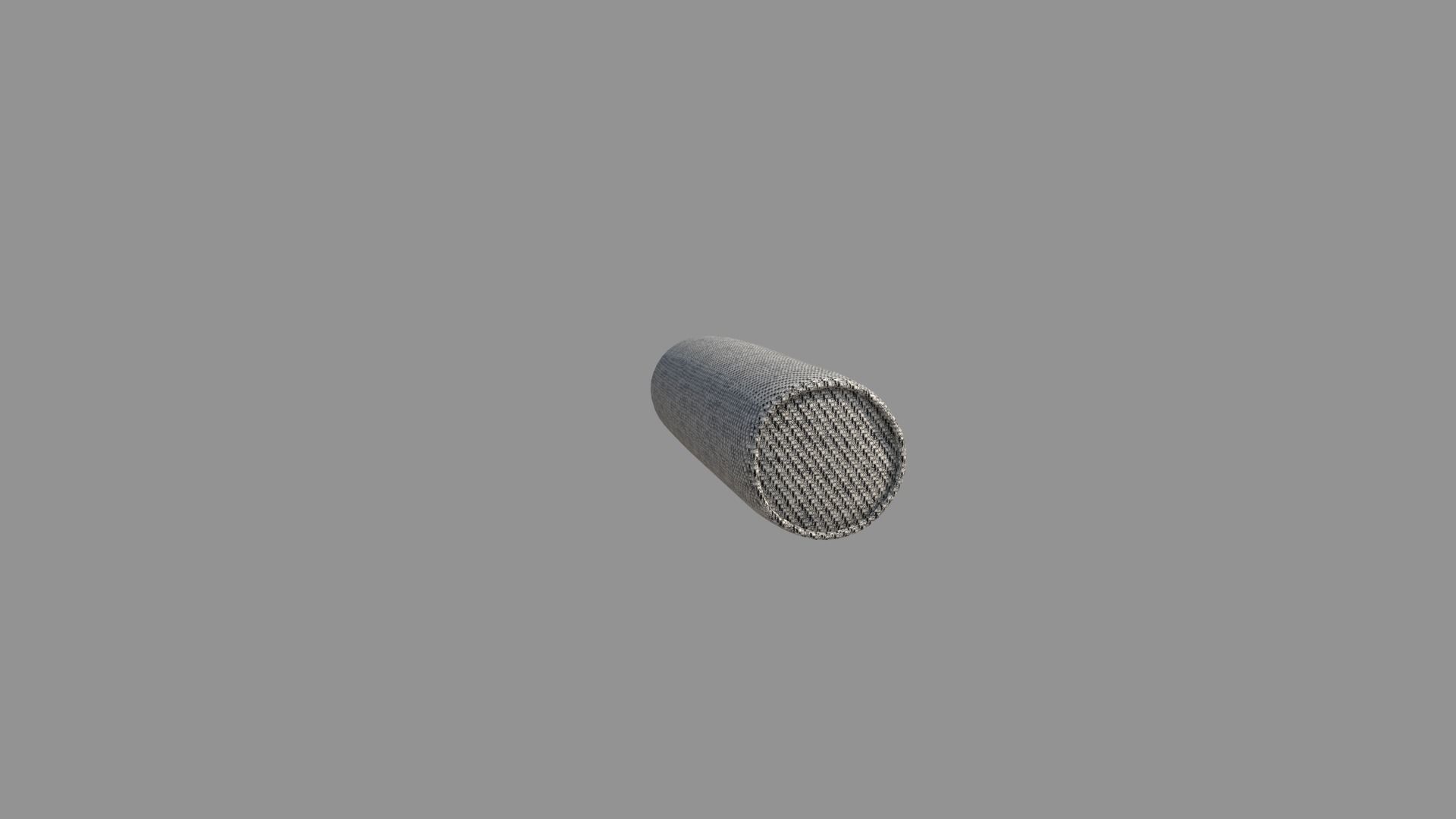 Neck Roll Pillow 3D model_5