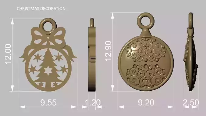 Christmas decoration 2023 3D print model