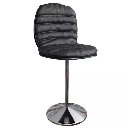 chair 6 leather bar stool with chrome base