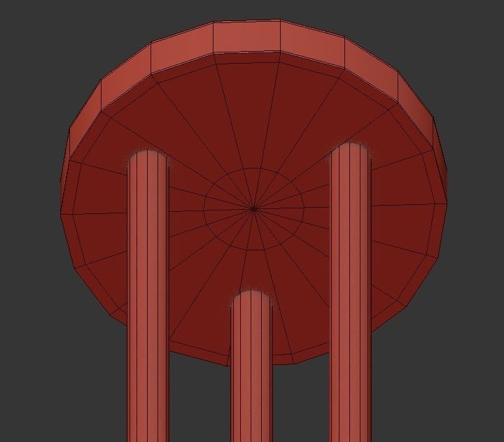 VAIL 6 five light chandelier with clear glass shades 3D model_3